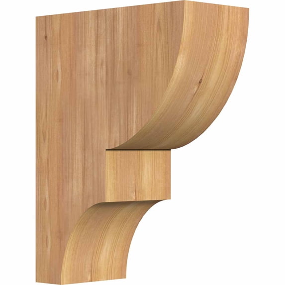 5 1/2"W x 12"D x 16"H Ridgewood Smooth Corbel, Western Red Cedar