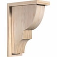 thumbnail image 1 of 5 1/2"W x 12"D x 16"H Ridgewood Smooth Corbel w/Backplate, Douglas Fir, 1 of 9