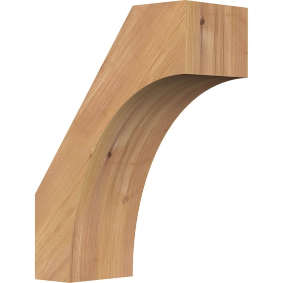 5 1/2"W x 12"D x 16"H Westlake Smooth Knee Brace, Western Red Cedar
