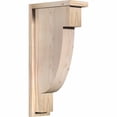 thumbnail image 1 of 5 1/2"W x 12"D x 24"H Alpine Smooth Corbel w/Backplate, Douglas Fir, 1 of 9