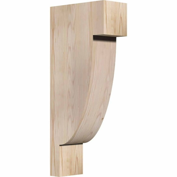 5 1/2"W x 12"D x 28"H Alpine Smooth Corbel, Douglas Fir