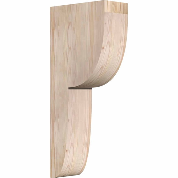 5 1/2"W x 12"D x 28"H Crestline Smooth Corbel, Douglas Fir