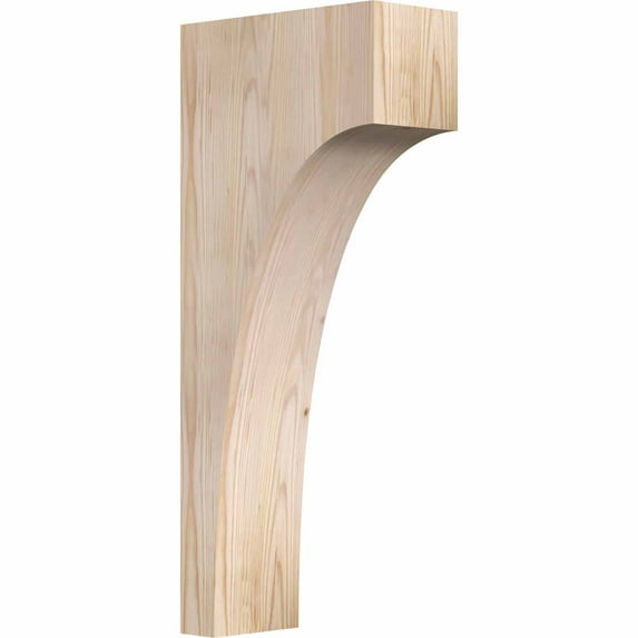 5 1/2"W x 12"D x 28"H Huntington Smooth Corbel, Douglas Fir