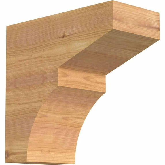 5 1/2"W x 12"H x 12"L Monterey Smooth Rafter Tail, Western Red Cedar