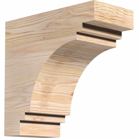 5 1/2"W x 12"H x 12"L Pescadero Smooth Rafter Tail, Douglas Fir