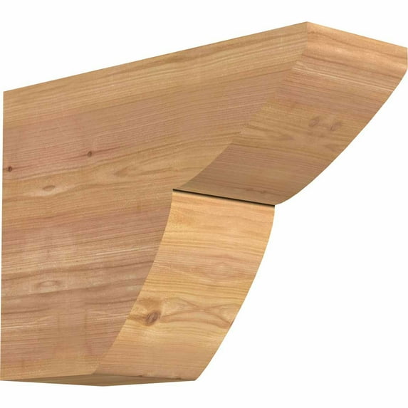 5 1/2"W x 12"H x 16"L Crestline Smooth Rafter Tail, Western Red Cedar