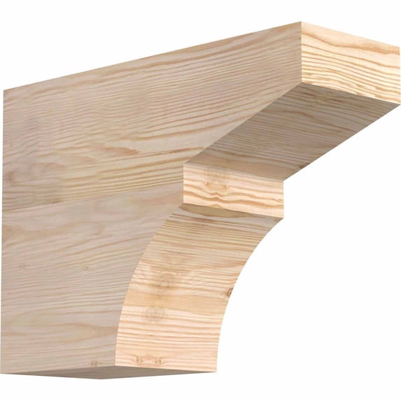 5 1/2"W x 12"H x 16"L Monterey Smooth Rafter Tail, Douglas Fir