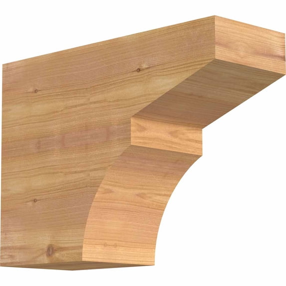 5 1/2"W x 12"H x 16"L Monterey Smooth Rafter Tail, Western Red Cedar