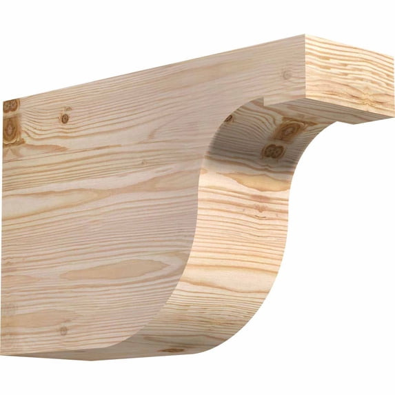 5 1/2"W x 12"H x 18"L Del Monte Smooth Rafter Tail, Douglas Fir