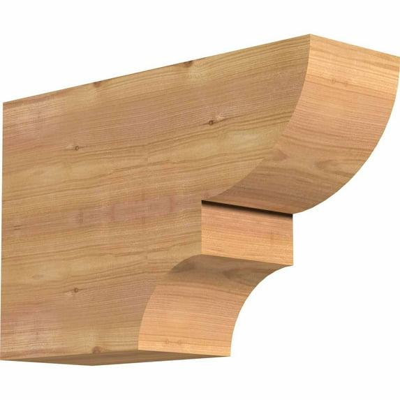 5 1/2"W x 12"H x 18"L Ridgewood Smooth Rafter Tail, Western Red Cedar