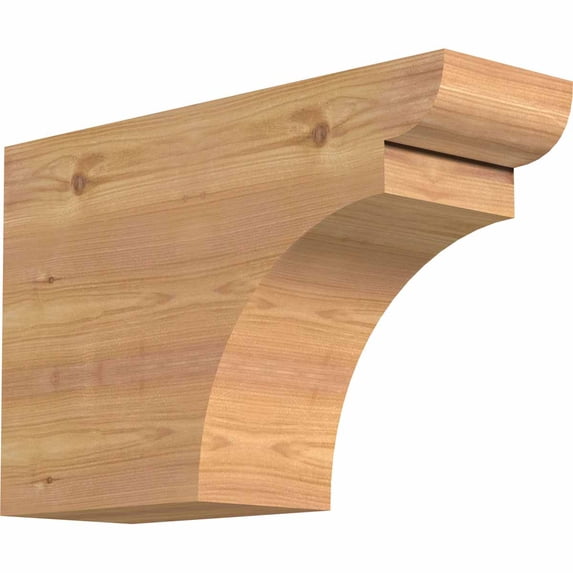 5 1/2"W x 12"H x 18"L Yorktown Smooth Rafter Tail, Western Red Cedar