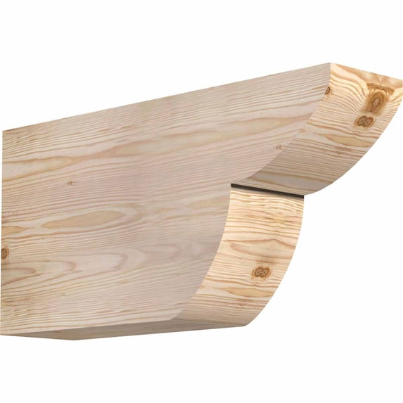 5 1/2"W x 12"H x 24"L Crestline Smooth Rafter Tail, Douglas Fir