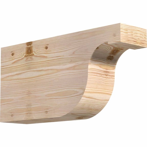 5 1/2"W x 12"H x 24"L Del Monte Smooth Rafter Tail, Douglas Fir