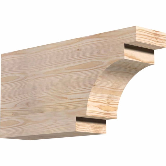 5 1/2"W x 12"H x 24"L Mediterranean Smooth Rafter Tail, Douglas Fir