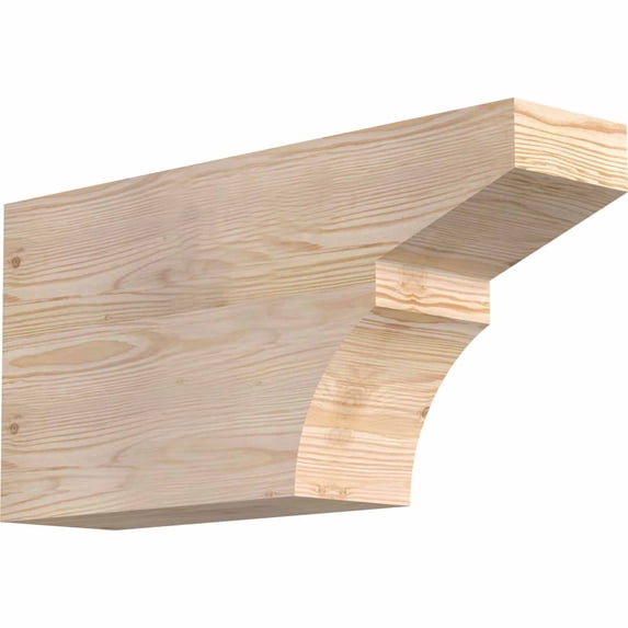 5 1/2"W x 12"H x 24"L Monterey Smooth Rafter Tail, Douglas Fir