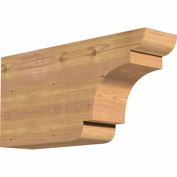 5 1/2"W x 12"H x 24"L New Brighton Smooth Rafter Tail, Western Red Cedar