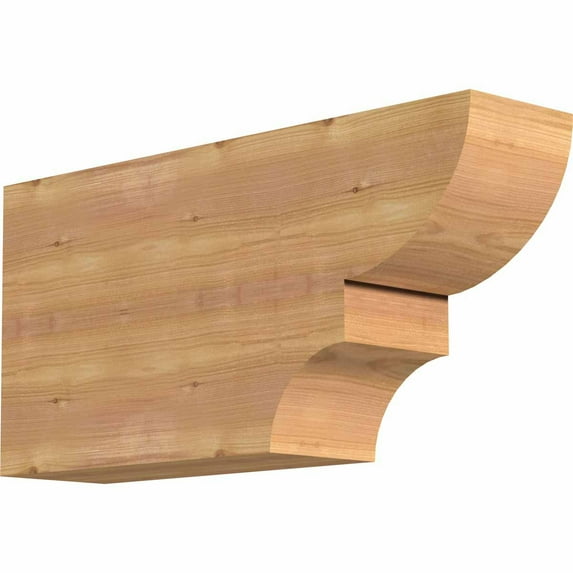 5 1/2"W x 12"H x 24"L Ridgewood Smooth Rafter Tail, Western Red Cedar