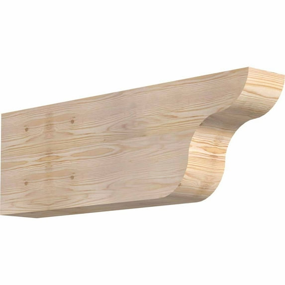 5 1/2"W x 12"H x 36"L Carmel Smooth Rafter Tail, Douglas Fir