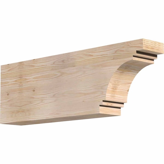 5 1/2"W x 12"H x 36"L Pescadero Smooth Rafter Tail, Douglas Fir