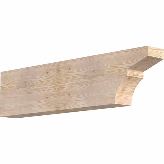 5 1/2"W x 12"H x 48"L Monterey Smooth Rafter Tail, Douglas Fir