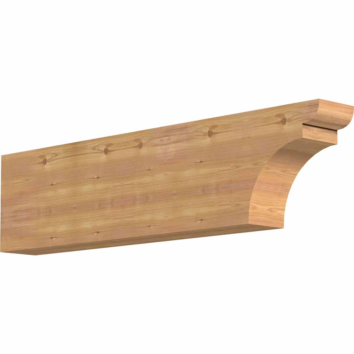 5 1/2"W x 12"H x 48"L Yorktown Smooth Rafter Tail, Western Red Cedar