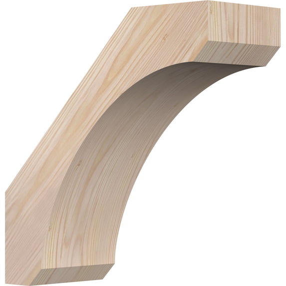 5 1/2"W x 14"D x 14"H Legacy Smooth Knee Brace, Douglas Fir
