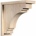 thumbnail image 1 of 5 1/2"W x 14"D x 14"H Pescadero Smooth Corbel w/Backplate, Douglas Fir, 1 of 9