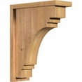 thumbnail image 1 of 5 1/2"W x 14"D x 18"H Pescadero Smooth Corbel w/Backplate, Western Red Cedar, 1 of 9