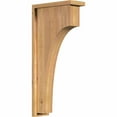 thumbnail image 1 of 5 1/2"W x 14"D x 30"H Huntington Smooth Corbel w/Backplate, Western Red Cedar, 1 of 9