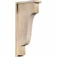 thumbnail image 1 of 5 1/2"W x 14"D x 30"H Newport Smooth Corbel w/Backplate, Douglas Fir, 1 of 9