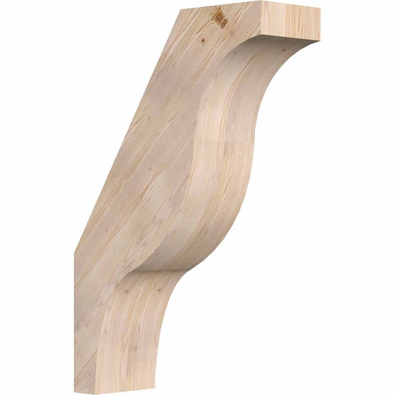 5 1/2"W x 16"D x 24"H Funston Smooth Brace, Douglas Fir