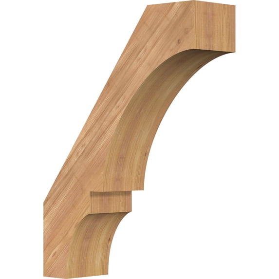 5 1/2"W x 18"D x 24"H Balboa Smooth Knee Brace, Western Red Cedar