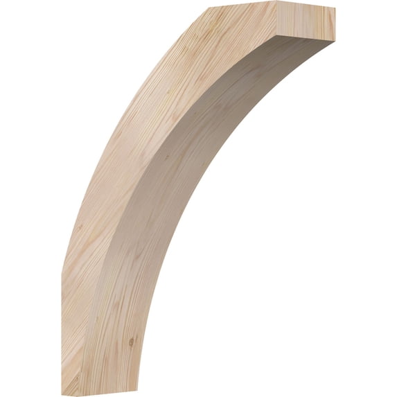5 1/2"W x 18"D x 24"H Thorton Smooth Knee Brace, Douglas Fir