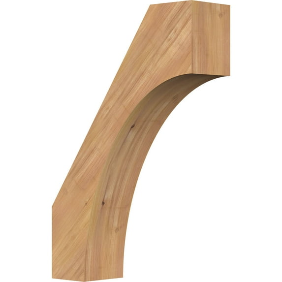 5 1/2"W x 18"D x 26"H Westlake Smooth Knee Brace, Western Red Cedar