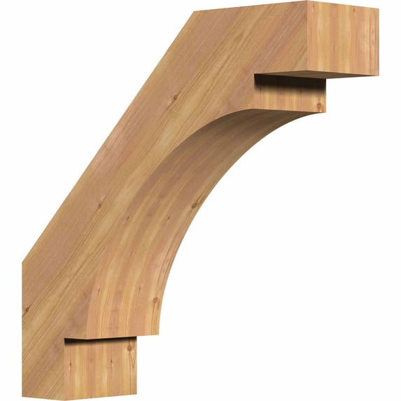 5 1/2"W x 20"D x 20"H Merced Smooth Brace, Western Red Cedar