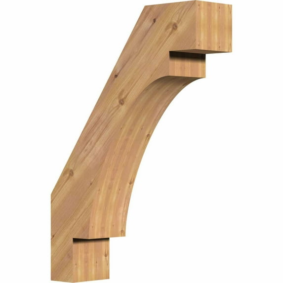 5 1/2"W x 20"D x 28"H Merced Smooth Brace, Western Red Cedar