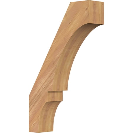 5 1/2"W x 20"D x 32"H Balboa Smooth Knee Brace, Western Red Cedar