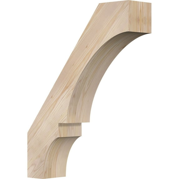 5 1/2"W x 22"D x 28"H Balboa Smooth Knee Brace, Douglas Fir