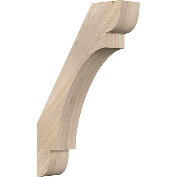 5 1/2"W x 22"D x 34"H Olympic Smooth Knee Brace, Douglas Fir