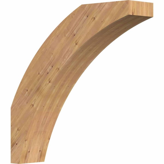 5 1/2"W x 24"D x 24"H Thorton Smooth Brace, Western Red Cedar