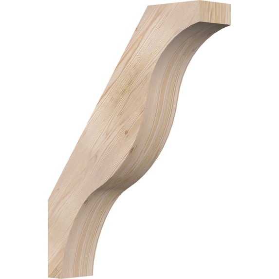 5 1/2"W x 24"D x 32"H Funston Smooth Knee Brace, Douglas Fir