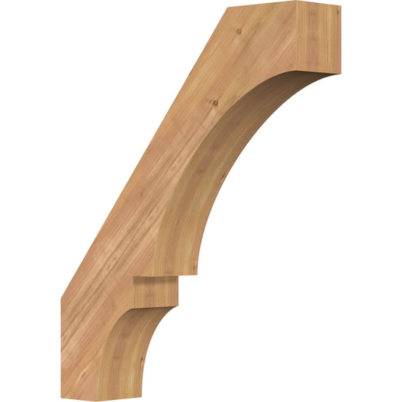 5 1/2"W x 26"D x 32"H Balboa Smooth Knee Brace, Western Red Cedar