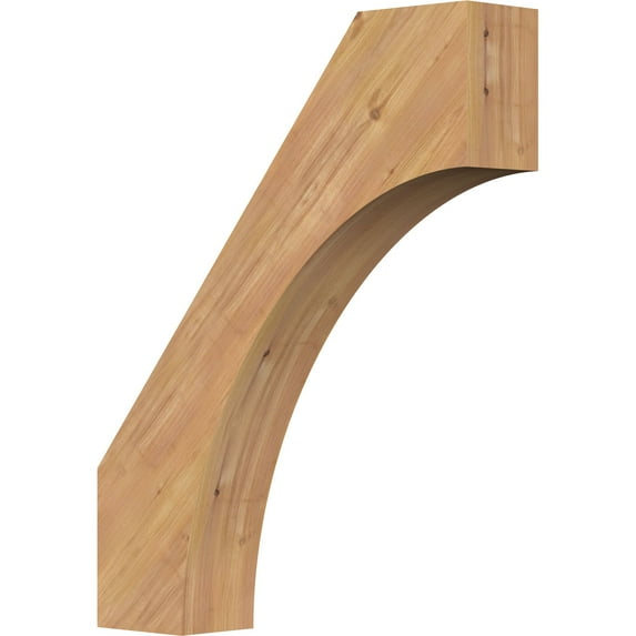 5 1/2"W x 26"D x 32"H Westlake Smooth Knee Brace, Western Red Cedar