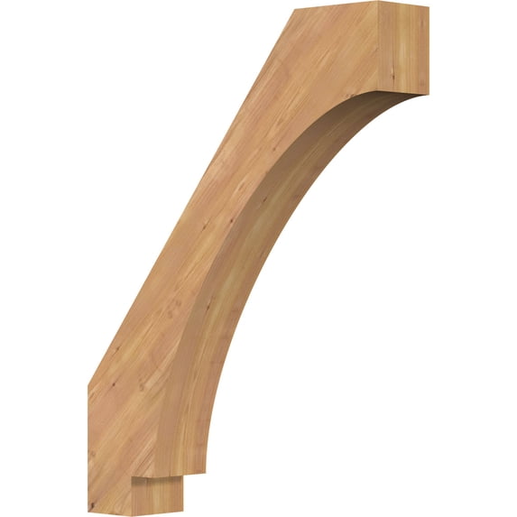 5 1/2"W x 28"D x 36"H Imperial Smooth Knee Brace, Western Red Cedar