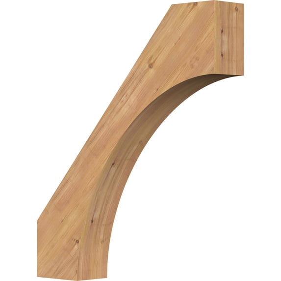 5 1/2"W x 30"D x 34"H Westlake Smooth Knee Brace, Western Red Cedar