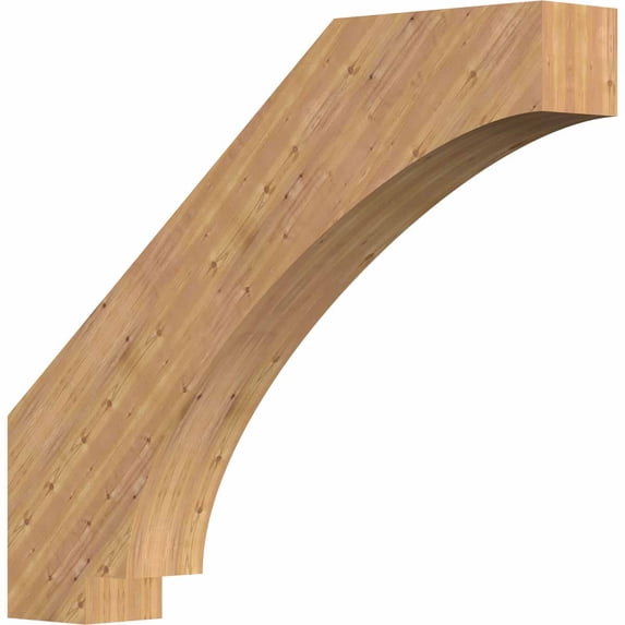 5 1/2"W x 30"D x 36"H Imperial Smooth Knee Brace, Western Red Cedar