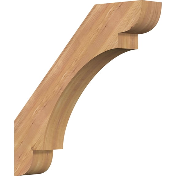 5 1/2"W x 32"D x 32"H Olympic Smooth Knee Brace, Western Red Cedar