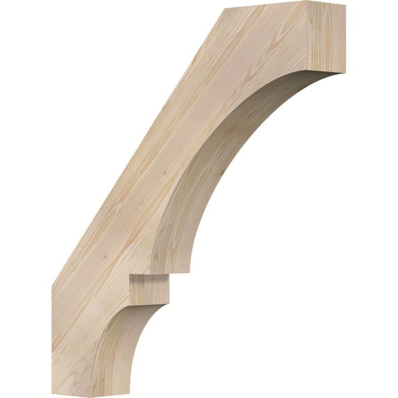 5 1/2"W x 32"D x 36"H Balboa Smooth Knee Brace, Douglas Fir