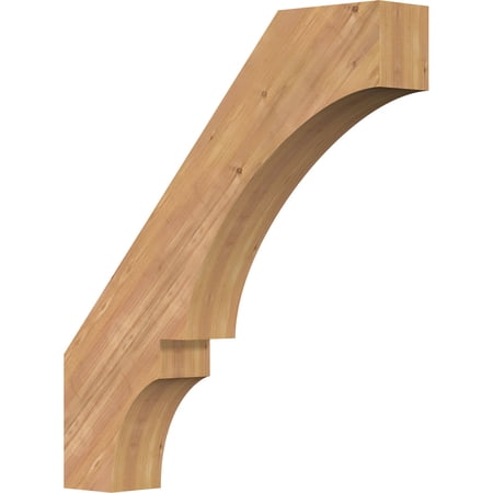 5 1/2"W x 32"D x 36"H Balboa Smooth Knee Brace, Western Red Cedar