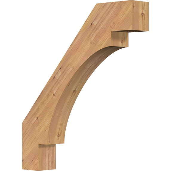 5 1/2"W x 32"D x 36"H Merced Smooth Knee Brace, Western Red Cedar